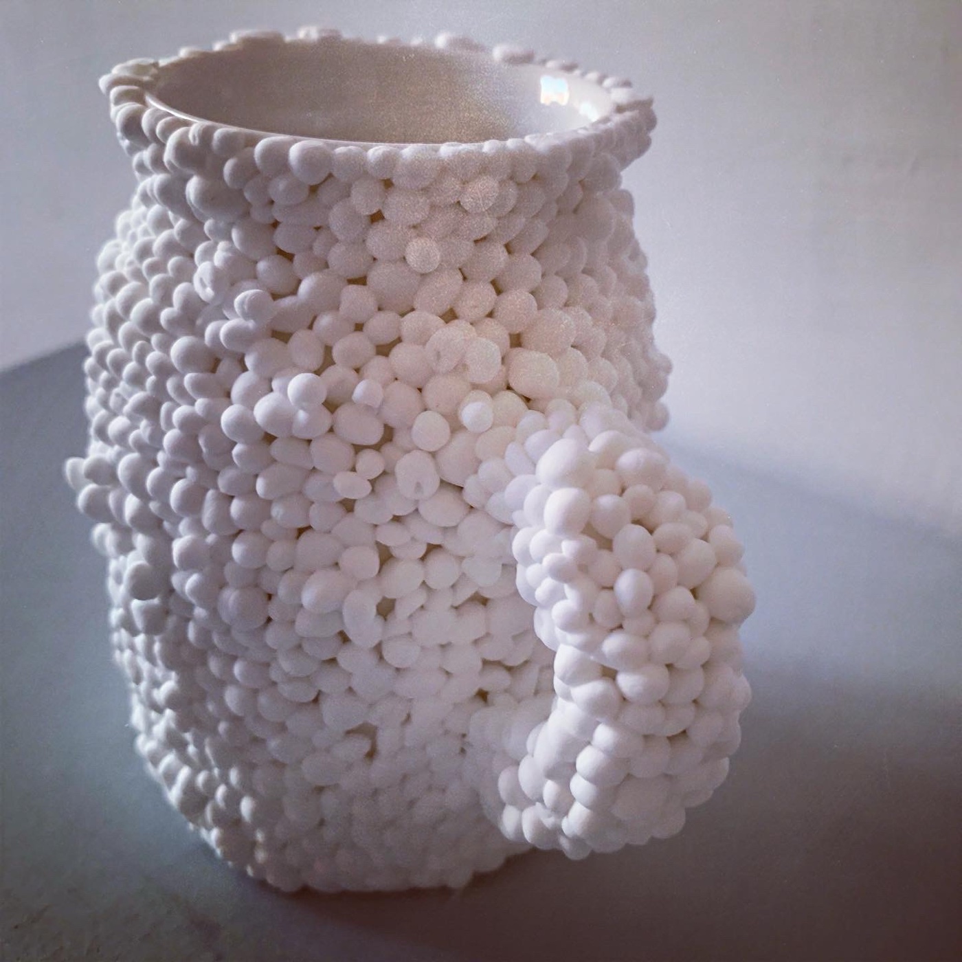 Through the Darkest Hour — white ceramic vessel